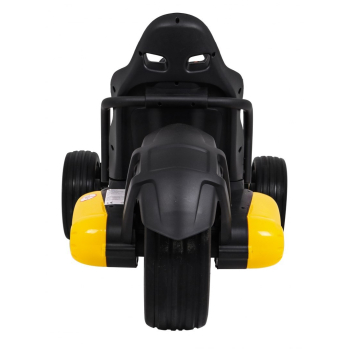 Gokart na akumulator Bolid XR-1 dla dzieci Żółty + Regulowana kierownica + Profilowane siedzenie